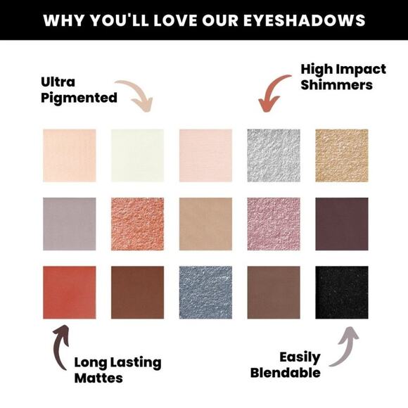 ace beaute smokey roses eyeshadow palette - Picture 2 of 4